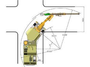 Foreuse hydraulique Jumbo à percussion supérieure KJ 313 